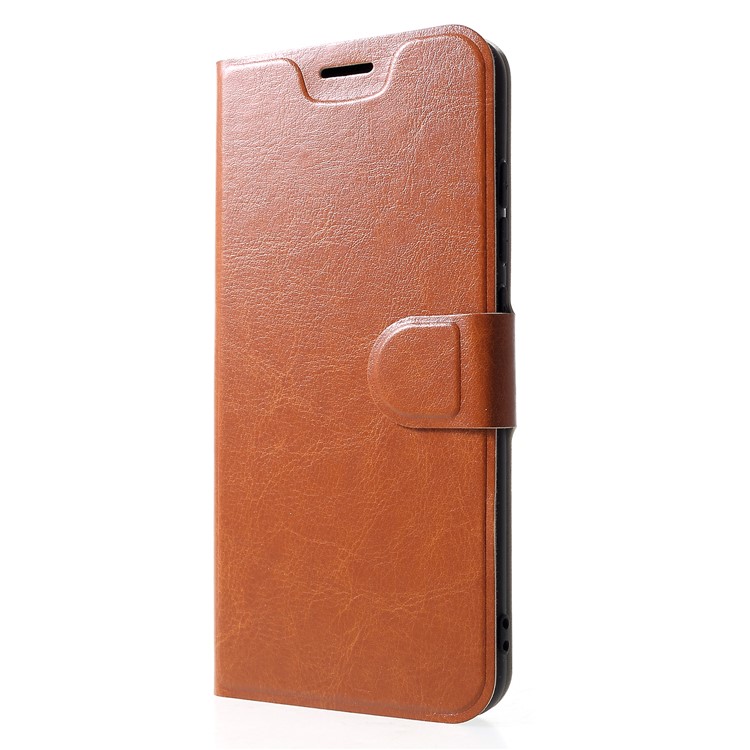 Crazy Horse PU Leather Protection Case Cover Shell for Xiaomi Mi 8 Lite / Mi 8 Youth (Mi 8X) - Brown-3