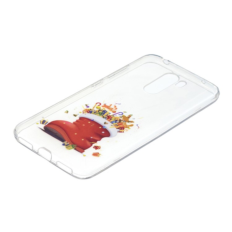 Pattern Printing Christmas Series TPU Phone Cover Case for Xiaomi Pocophone F1 / Poco F1 in India - Christmas Gift-2