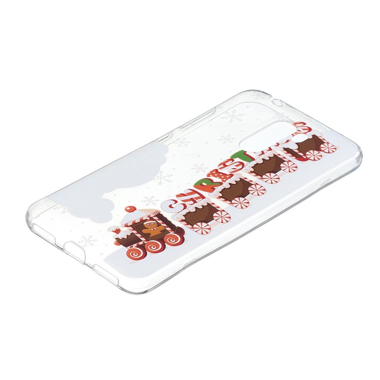 Pattern Printing Christmas Series TPU Cell Phone Case for Xiaomi Pocophone F1 / Poco F1 in India - Christmas Carts-2