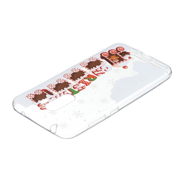 Pattern Printing Christmas Series TPU Cell Phone Case for Xiaomi Pocophone F1 / Poco F1 in India - Christmas Carts-3