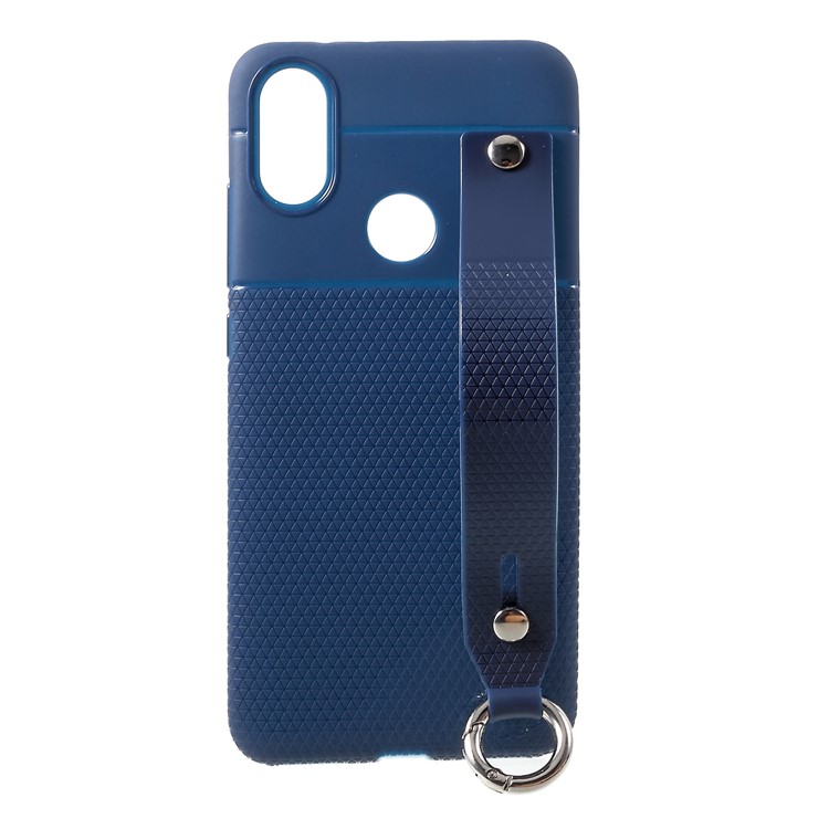 Triangle Pattern TPU Shell for Xiaomi Mi A2 / Mi 6 - Blue-1