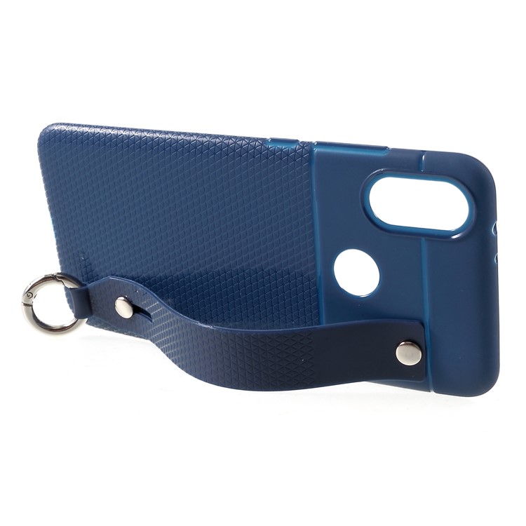 Triangle Pattern TPU Shell for Xiaomi Mi A2 / Mi 6 - Blue-3