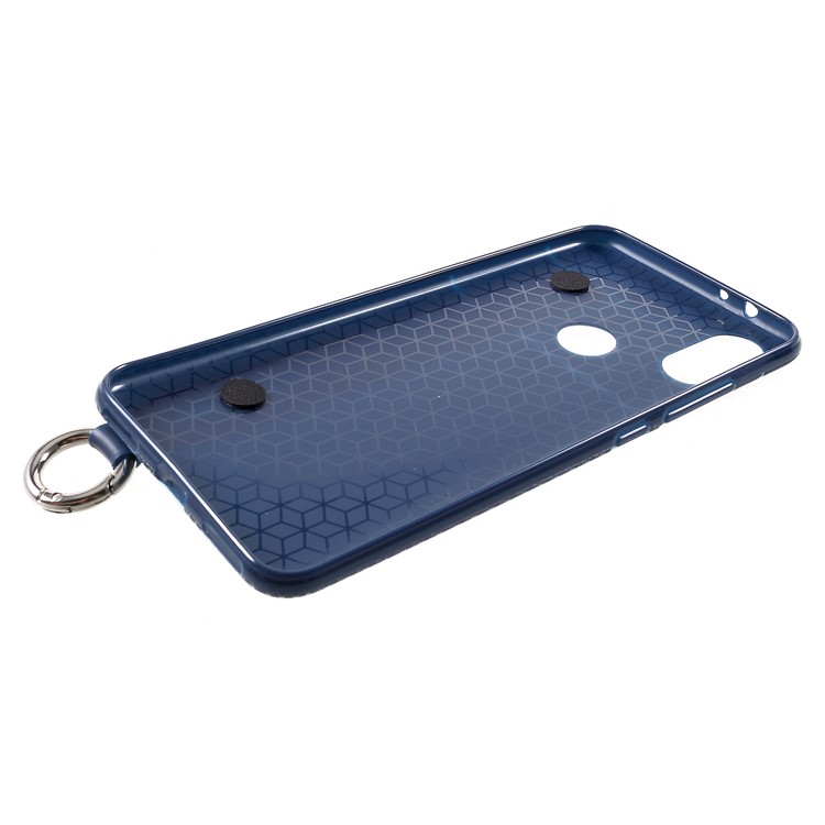 Triangle Pattern TPU Shell for Xiaomi Mi A2 / Mi 6 - Blue-4