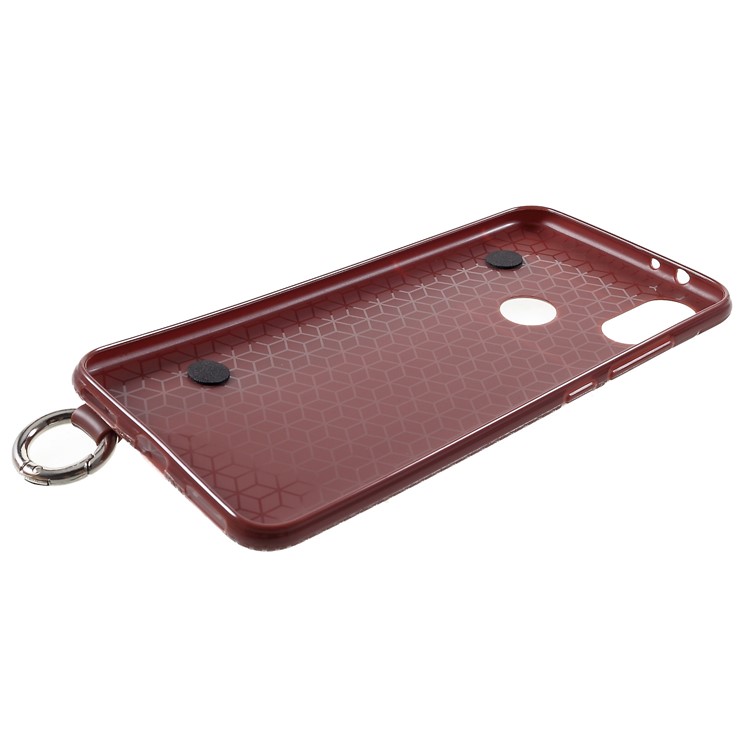 Triangle Pattern TPU Cover for Xiaomi Mi A2 / Mi 6 - Coffee-5