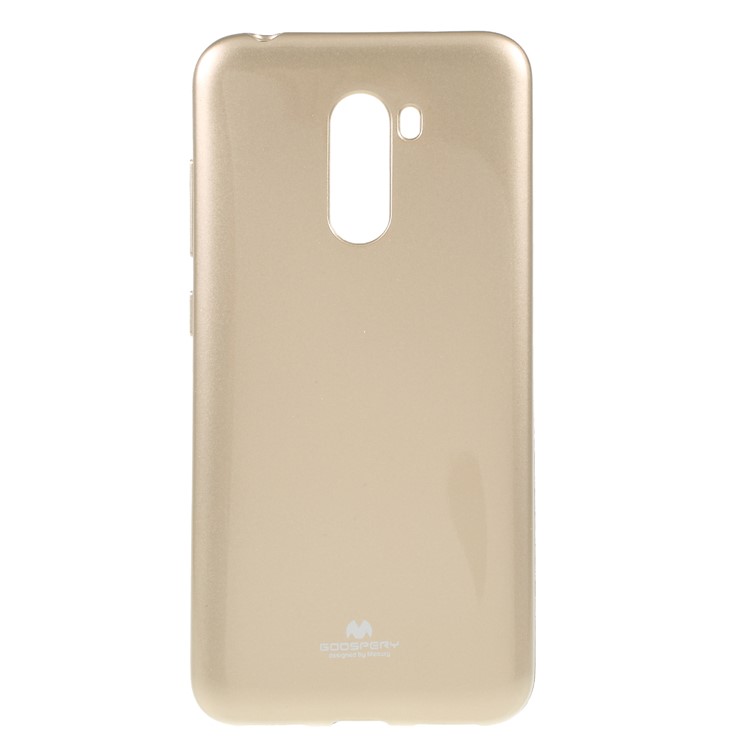 MERCURY GOOSPERY Glitter Powder TPU Phone Cover for Xiaomi Pocophone F1 / Poco F1 (India) - Gold-1