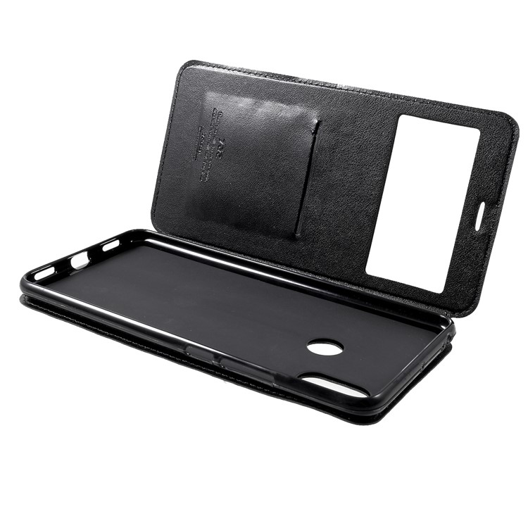 ROAR KOREA Noble Leather View Window Stand Phone Case for Xiaomi Mi Max 3 - Black-8