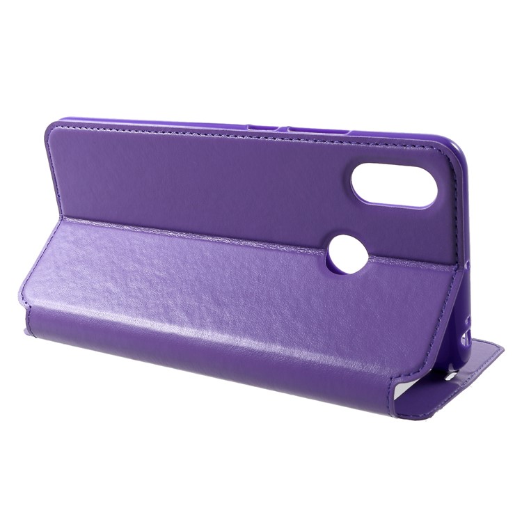 ROAR Noble Leather View Window Stand Phone Shell for Xiaomi Mi Max 3 - Purple-4