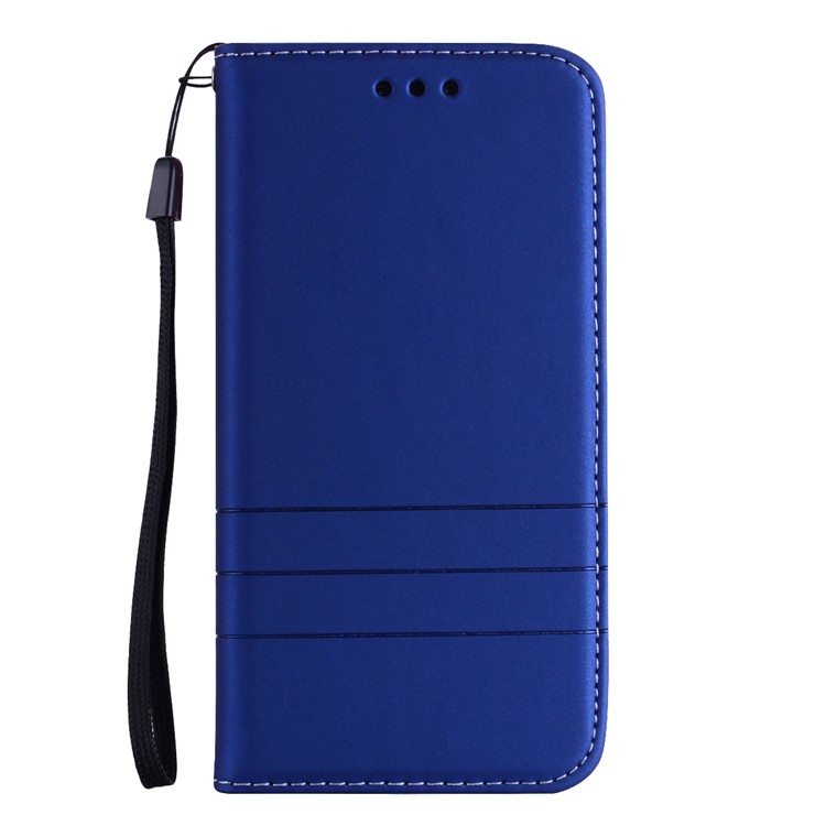 Auto-absorbed PU Leather Phone Shell with Card Slots for Xiaomi Redmi 6 (Dual Camera: 12MP+5MP) - Blue-2