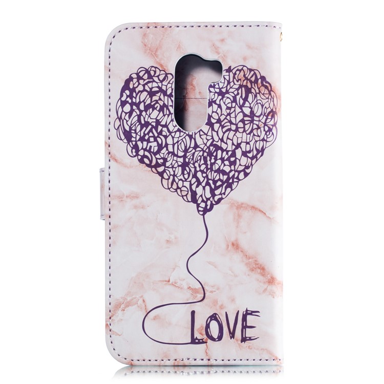 Lover Heart Pattern Leather Wallet Shell Case for Xiaomi Pocophone F1 / Poco F1 in India - Purple-8