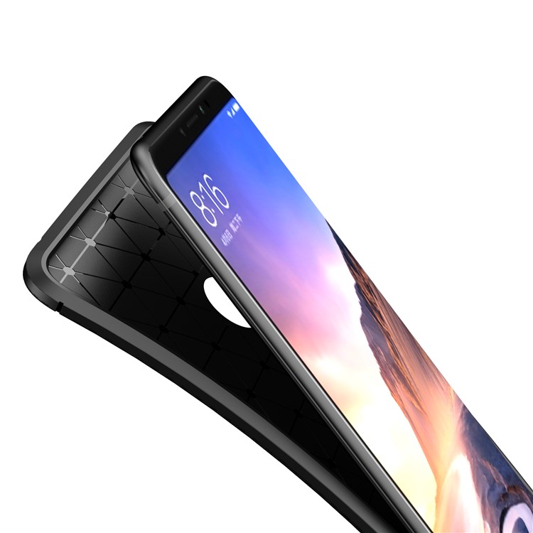 Beetle Series Carbon Fiber TPU Protection Cellphone Case for Xiaomi Mi Max 3 - Black-11