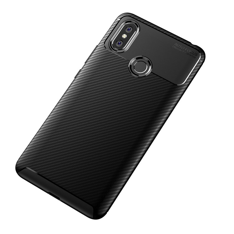 Beetle Series Carbon Fiber TPU Protection Cellphone Case for Xiaomi Mi Max 3 - Black-12