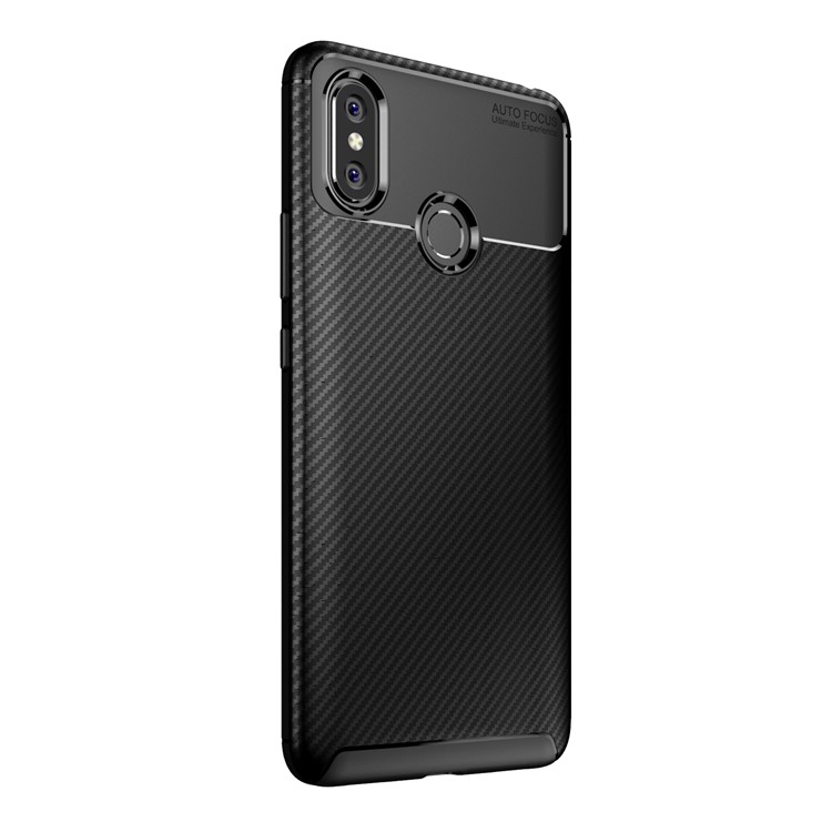 Beetle Series Carbon Fiber TPU Protection Cellphone Case for Xiaomi Mi Max 3 - Black-2