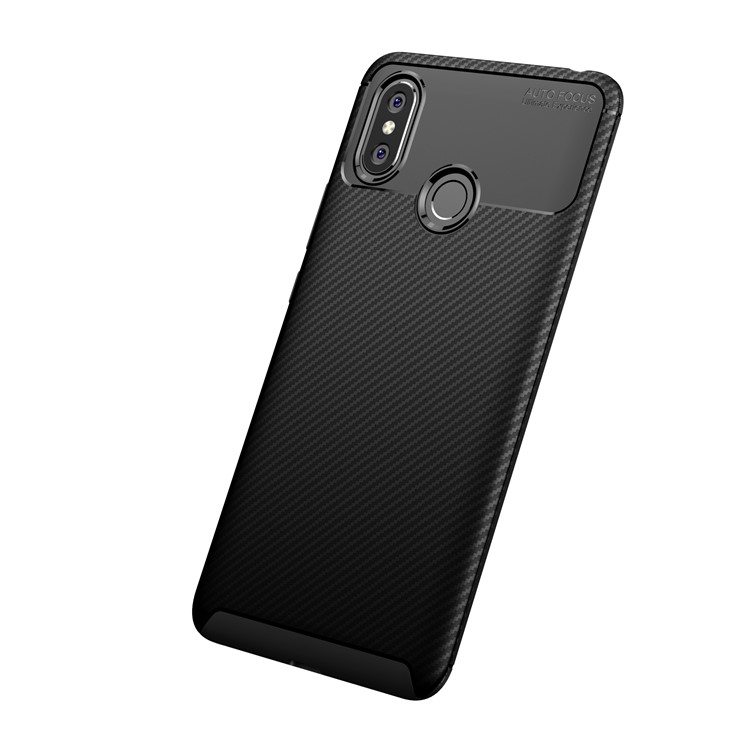 Beetle Series Carbon Fiber TPU Protection Cellphone Case for Xiaomi Mi Max 3 - Black-3