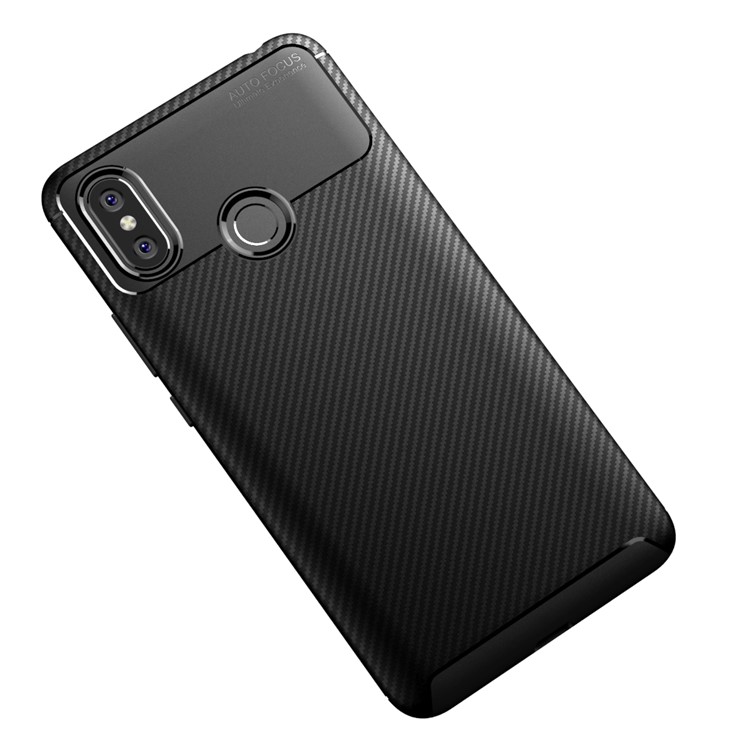 Beetle Series Carbon Fiber TPU Protection Cellphone Case for Xiaomi Mi Max 3 - Black-5