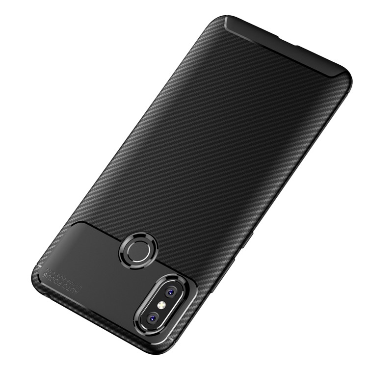 Beetle Series Carbon Fiber TPU Protection Cellphone Case for Xiaomi Mi Max 3 - Black-8