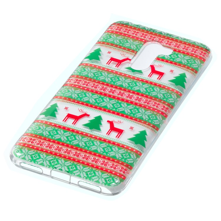 Christmas Series Pattern Printing TPU Phone Case for Xiaomi Pocophone F1 / Poco F1 in India - Christmas Tree and Reindeer-3
