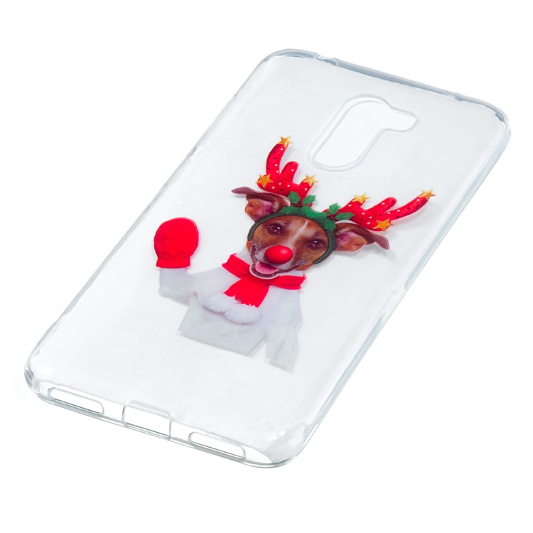 Christmas Series Pattern Printing TPU Cover Case for Xiaomi Pocophone F1 / Poco F1 in India - Reindeer-3