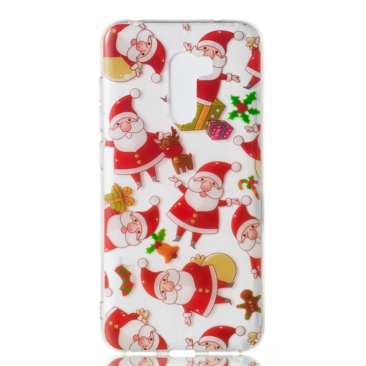 Christmas Series Pattern Printing TPU Protection Case for Xiaomi Pocophone F1 / Poco F1 in India - Santa Claus-2
