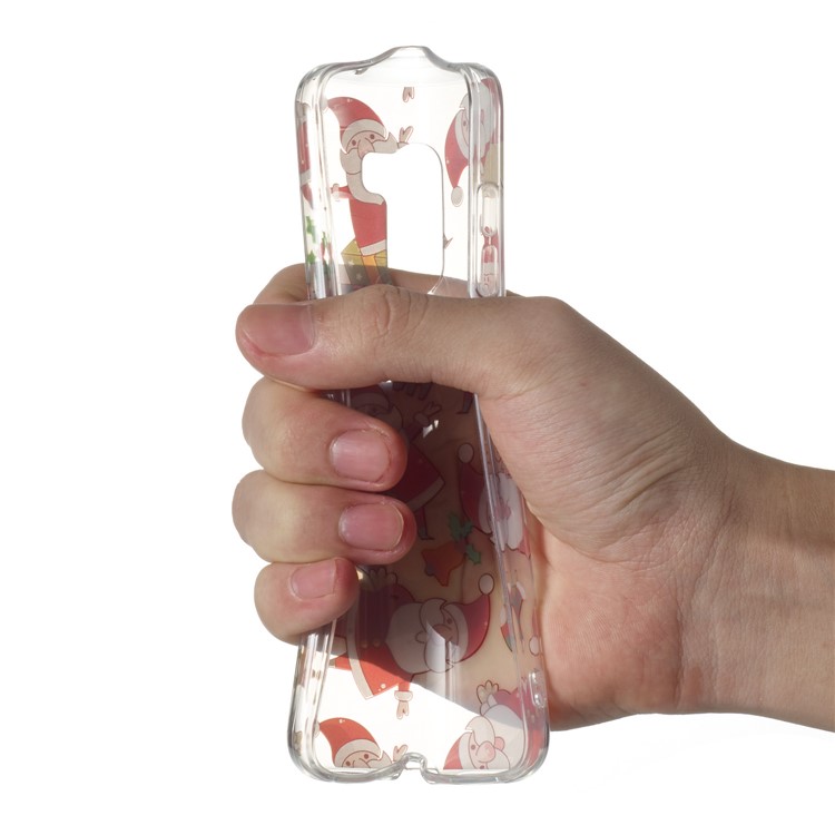 Christmas Series Pattern Printing TPU Protection Case for Xiaomi Pocophone F1 / Poco F1 in India - Santa Claus-5
