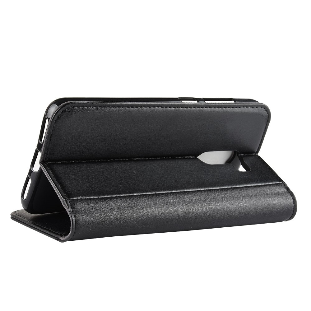 Case de Teléfono de Soporte de Billetera de Cuero Dividido Para Xiaomi Pocophone F1 / Poco F1 (India) - Negro