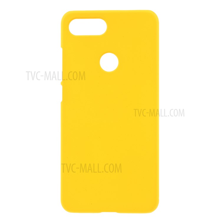 Rubberized Plastic Protection Case for Xiaomi Mi 8 Lite/Mi 8 Youth (Mi 8X) - Yellow-1