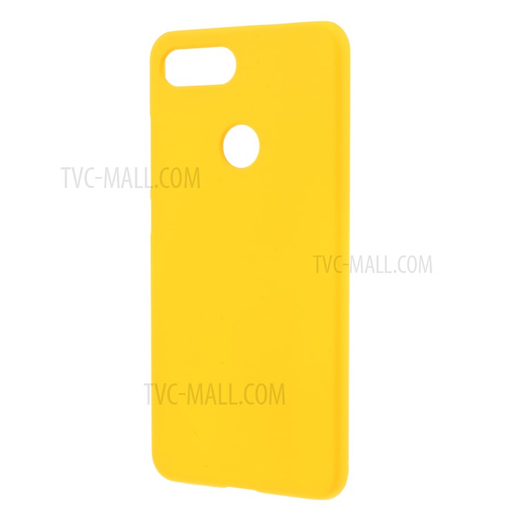 Rubberized Plastic Protection Case for Xiaomi Mi 8 Lite/Mi 8 Youth (Mi 8X) - Yellow-2