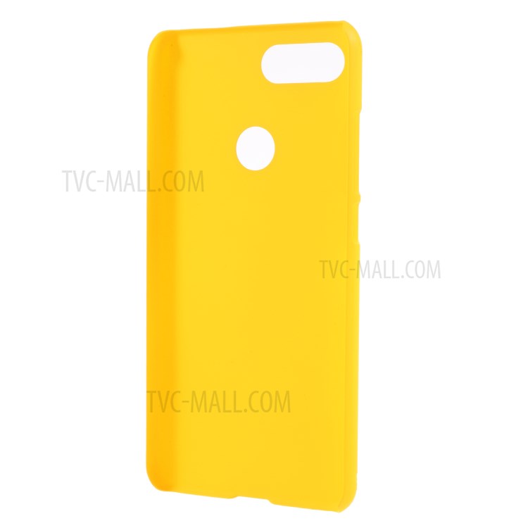 Rubberized Plastic Protection Case for Xiaomi Mi 8 Lite/Mi 8 Youth (Mi 8X) - Yellow-3