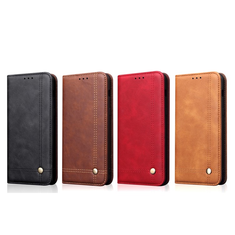 Retro Style Auto-absorbed Crazy Horse Leather Cover for Xiaomi Mi 8 Lite / Mi 8 Youth (Mi 8X) - Black-7