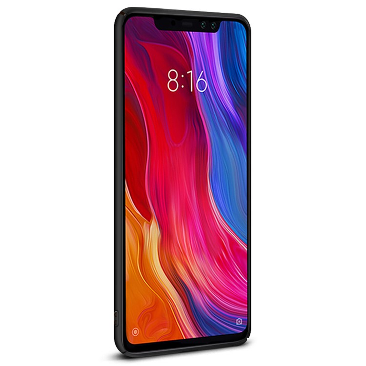 IMAK Jazz Skin Feel PC Phone Case + Screen Protector for Xiaomi Redmi Note 6 Pro - Black-3