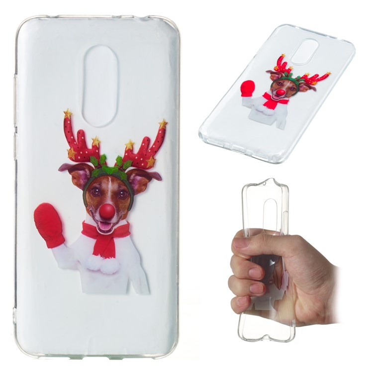 Christmas Pattern Printing TPU Jelly Mobile Shell for Xiaomi Redmi Note 5 (12MP Rear Camera) / Redmi 5 Plus (China) - Reindeer-1