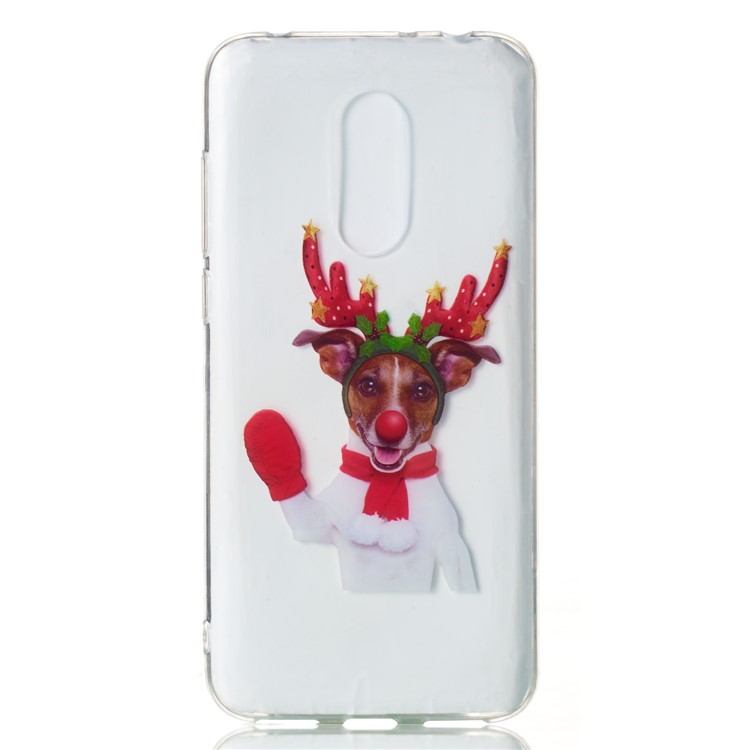 Christmas Pattern Printing TPU Jelly Mobile Shell for Xiaomi Redmi Note 5 (12MP Rear Camera) / Redmi 5 Plus (China) - Reindeer-2