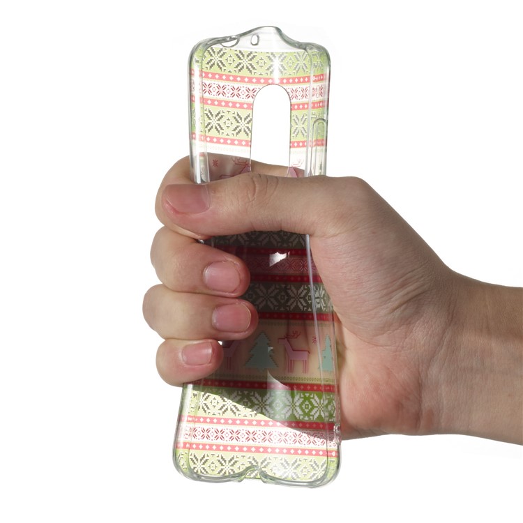Christmas Pattern Printing TPU Jelly Mobile Casing for Xiaomi Redmi Note 5 (12MP Rear Camera) / Redmi 5 Plus (China) - Christmas Tree and Reindeer-3