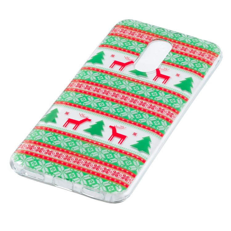Christmas Pattern Printing TPU Jelly Mobile Casing for Xiaomi Redmi Note 5 (12MP Rear Camera) / Redmi 5 Plus (China) - Christmas Tree and Reindeer-4
