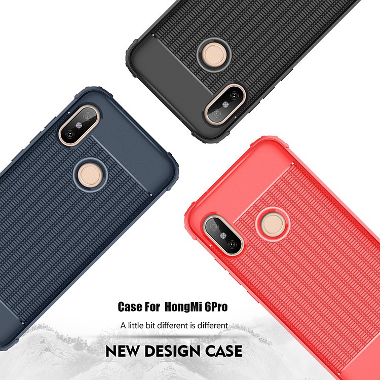 Drop-resistant Soft TPU Shell for Xiaomi Mi A2 Lite / Redmi 6 Pro (China) - Black-2