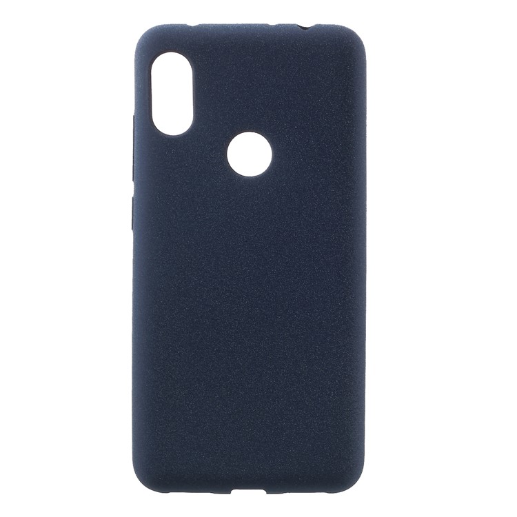 Skin-touch Matte TPU Soft Mobile Case for Xiaomi Redmi Note 6 Pro - Dark Blue-1