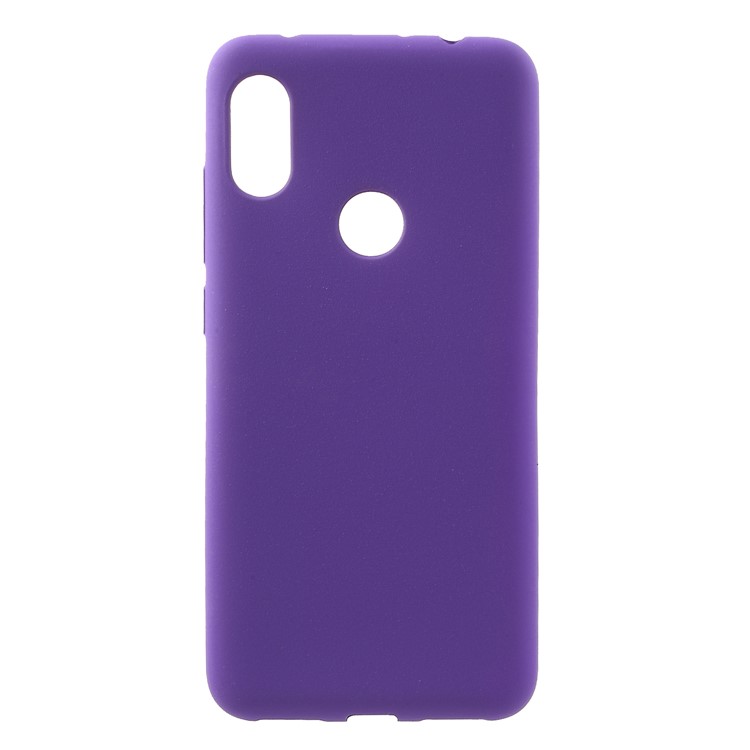 Skin-touch Matte TPU Protective Mobile Cover for Xiaomi Redmi Note 6 Pro - Purple-1