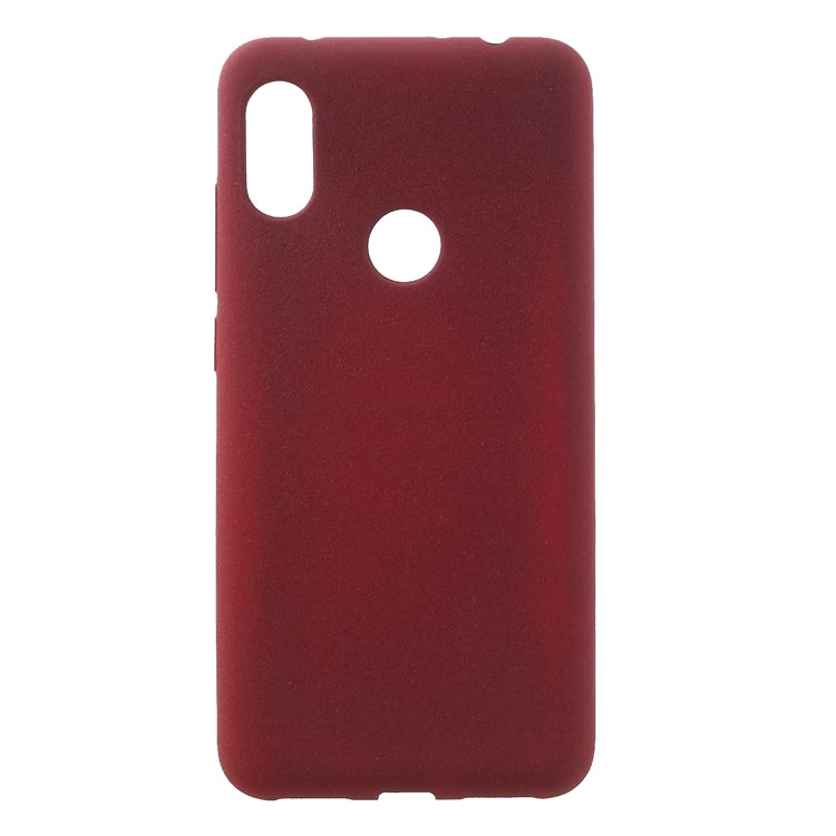 Skin-touch Matte TPU Cell Phone Cover for Xiaomi Redmi Note 6 Pro - Wine Red-1