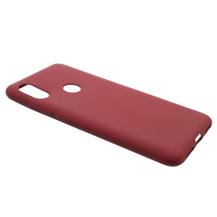 Skin-touch Matte TPU Cell Phone Cover for Xiaomi Redmi Note 6 Pro - Wine Red-2