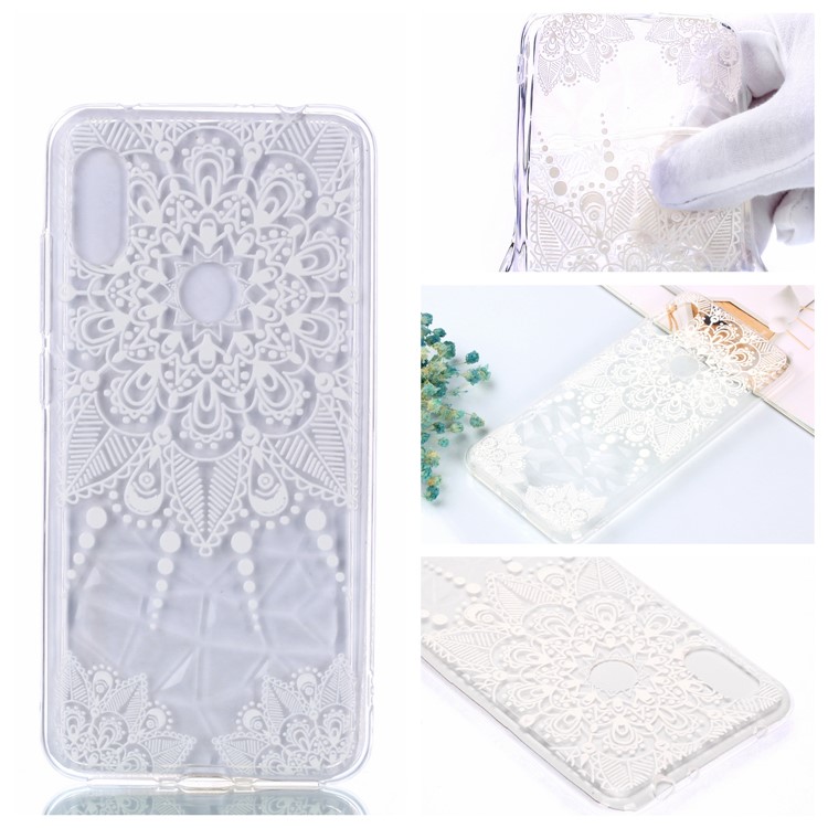 For Xiaomi Redmi Note 6 Pro / Note 6 TPU Shell / Embossed Flower / 3D Diamond Surface - Mandala-1