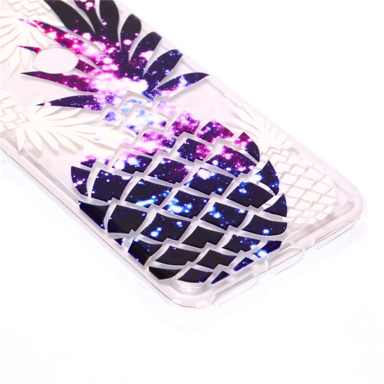 For Xiaomi Redmi Note 6 Pro / Note 6 TPU Mobile Cover / Embossed Flower / 3D Diamond Surface - Purple Pineapple-5