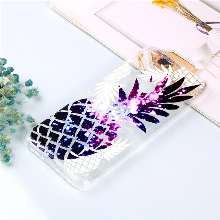 For Xiaomi Redmi Note 6 Pro / Note 6 TPU Mobile Cover / Embossed Flower / 3D Diamond Surface - Purple Pineapple-9