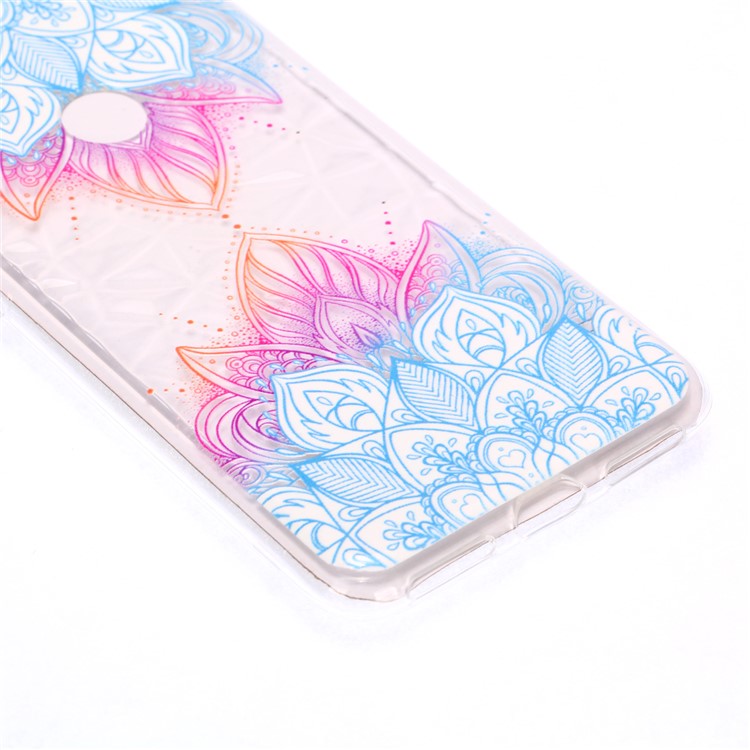 For Xiaomi Redmi Note 6 Pro / Note 6 TPU Mobile Shell / Embossed Flower / 3D Diamond Surface - Lotus-6