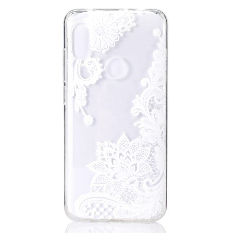 Embossment Pattern TPU Protection Phone Shell for Xiaomi Redmi Note 6 Pro - Lace Flower-2