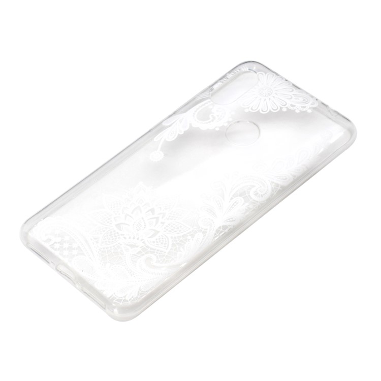 Embossment Pattern TPU Protection Phone Shell for Xiaomi Redmi Note 6 Pro - Lace Flower-3
