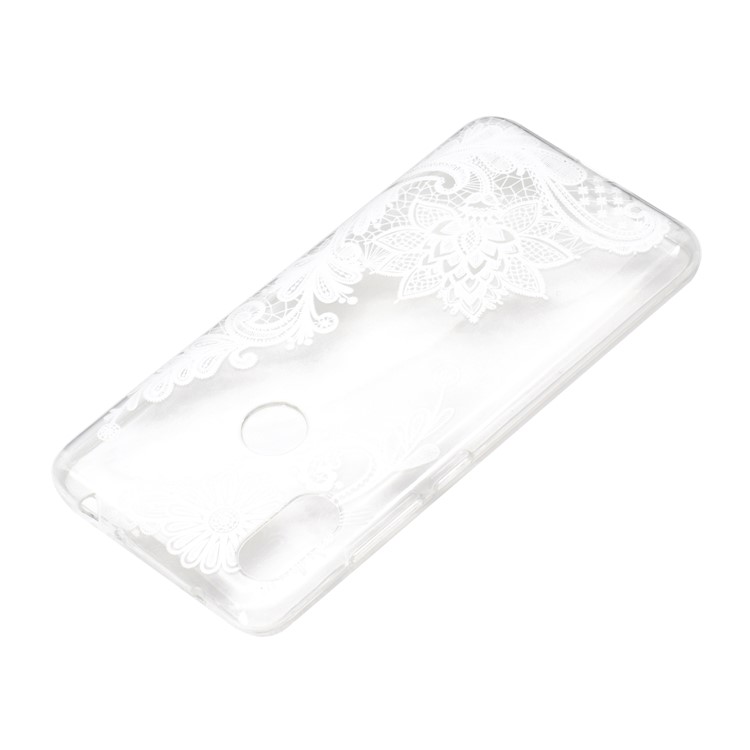 Embossment Pattern TPU Protection Phone Shell for Xiaomi Redmi Note 6 Pro - Lace Flower-4