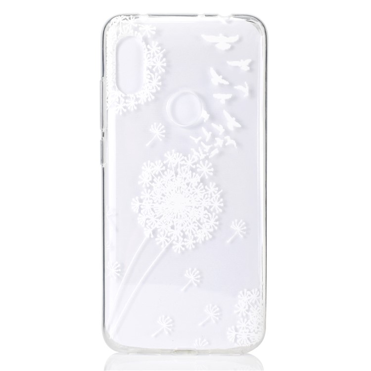 Embossed Pattern TPU Mobile Phone Case for Xiaomi Redmi Note 6 Pro - Dandelion-2