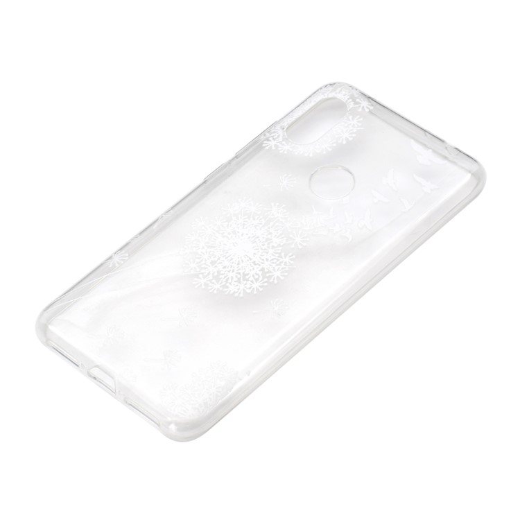 Embossed Pattern TPU Mobile Phone Case for Xiaomi Redmi Note 6 Pro - Dandelion-3