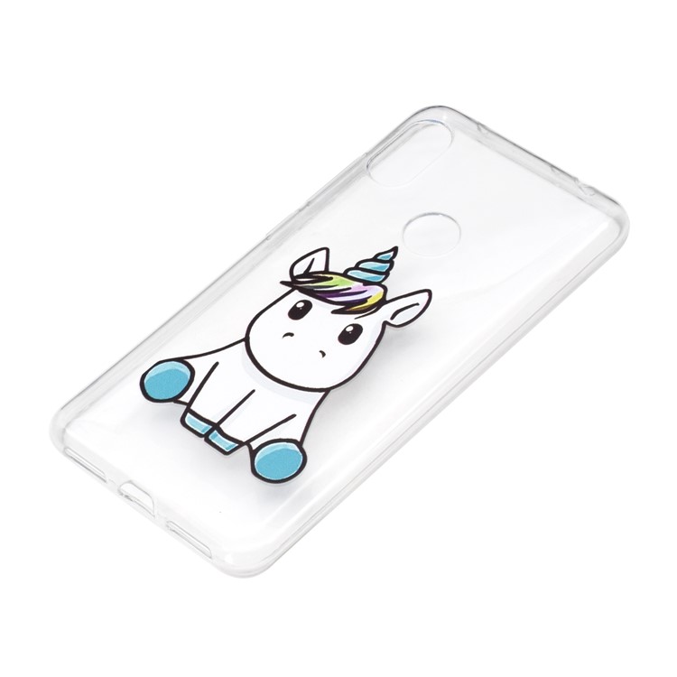 Embossed Pattern TPU Mobile Phone Shell for Xiaomi Redmi Note 6 Pro - Adorable Unicorn-3