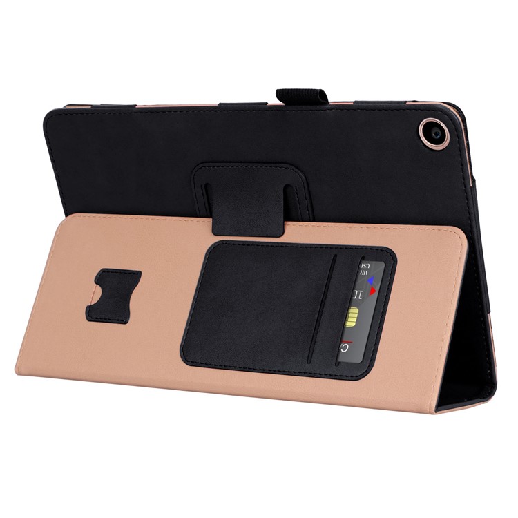 Retro Style PU Leather Card Holder Tablet Case with Stand for Xiaomi Mi Pad 4 Plus - Black-10