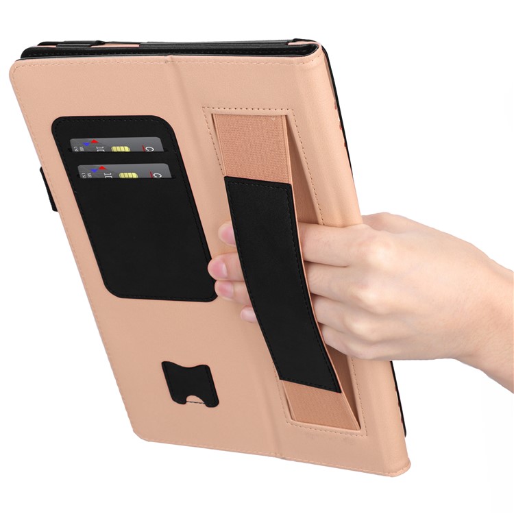 Retro Style PU Leather Card Holder Tablet Case with Stand for Xiaomi Mi Pad 4 Plus - Black-13